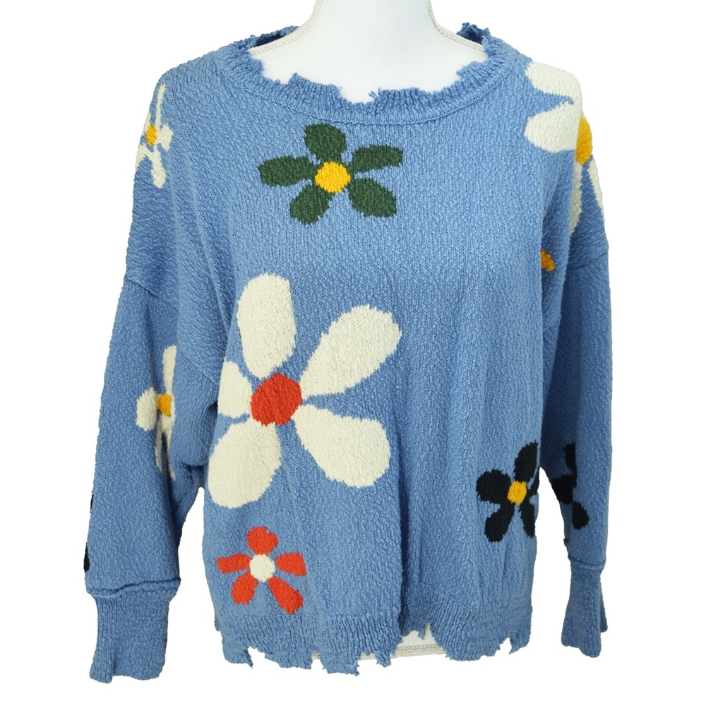 URBAN OUTFITTERS Sweater Flower Power Pullover Oversized Size Medium Women’s